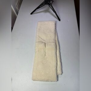 polo ralph lauren Women's Bambi White Faux Fur Scarf